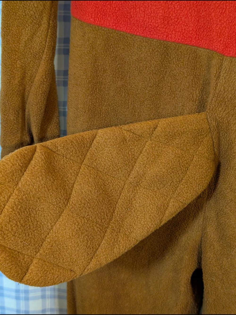 Buc-ee's Kids Red and Brown Character Hooded One Piece